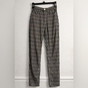 Versace jeans coutute checkered pants size 26 Vintage
